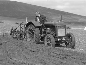 Kenny Irvine with his Fordson Diesel